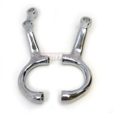 Chrome Steering Arms 1-34 Drop Fits 1937-48 Ford Spindles Street Hot Rat Rod
