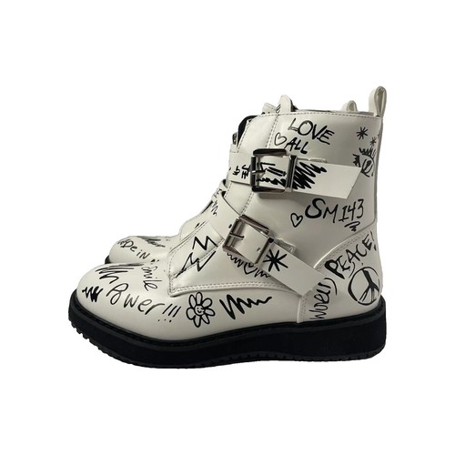 Steve Madden M-Devlyn Chukka Boots 11.5 M Gray Faux Leather  display picture 3