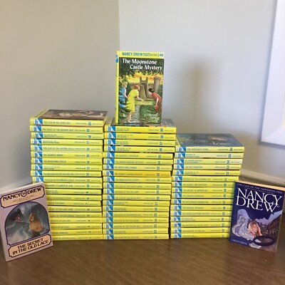 Nancy Drew Complete Series Set 1-56 Flashlight Hardcover Edition Mystery +2bonus