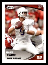 Dane Evans 2017 SAGE HIT Card #8 Tulsa Golden Hurricane