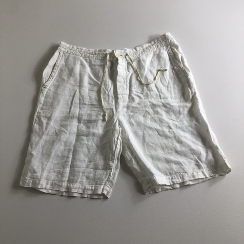 Hugo Boss mens 100% linen shorts size 