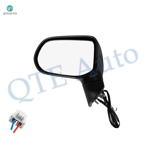 Left Side Power Foldaway View Mirror Black Textured For 2006-2011 Honda Civic