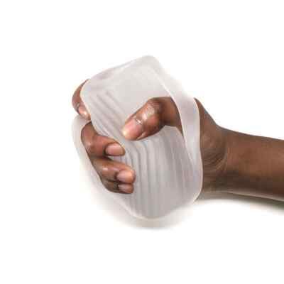 Perfect Fit Tight male masturbator Stroker Sex Toy with Grips SilaSkin Clear