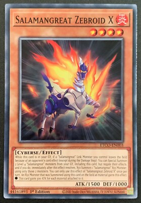 Salamangreat Zebroid X | ETCO-DE003 | Common | 1. Auflage | Eternity Code | YuGiOh