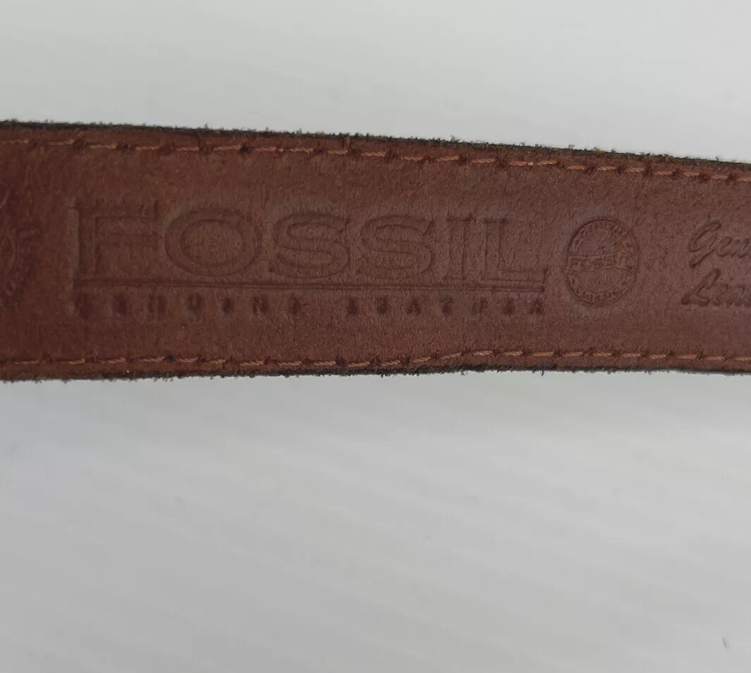 Fossil Leather Belt Suede Multicolor Patchwork VT… - image 11