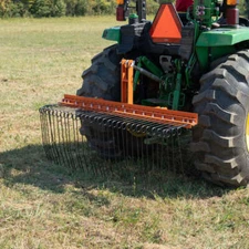 Titan Attachments 3 Point 6 FT Pine Straw Needle Rake, Category 1 Tractors