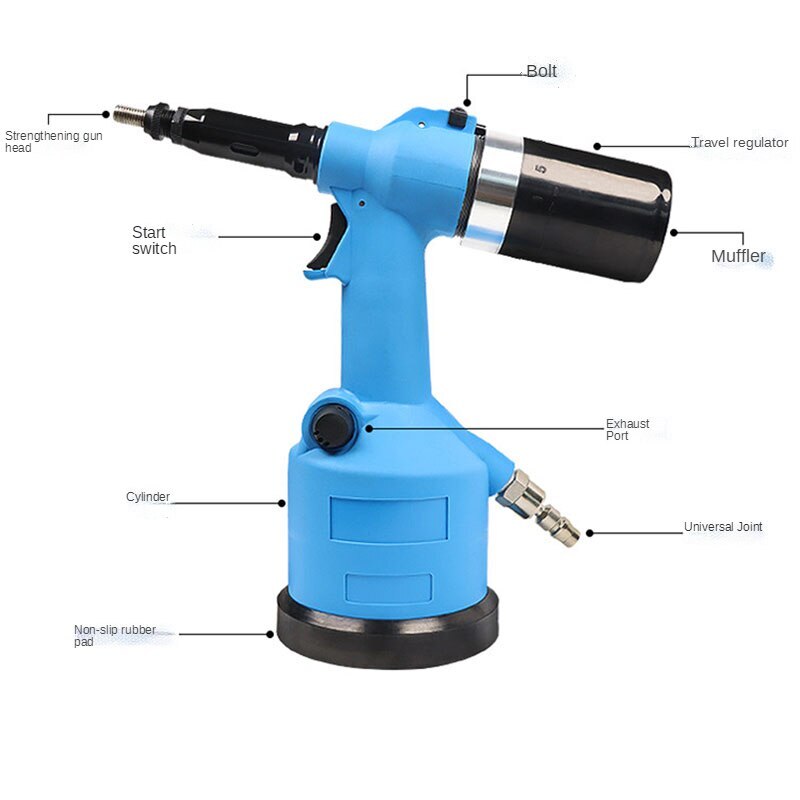 Pneumatic Air Rivet Nut Guns Automatic Insert Pull Setter M3 M4 M5 M6 ...