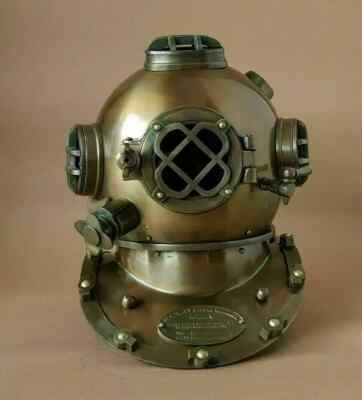 Antique Diving Divers Helmet Mark V US Navy Helmet Marine Deep Scuba ...