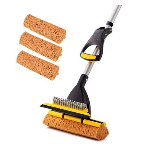 Sponge Mop Home Commercial Use Tile Floor Bathroom Garage Cleaning Size One