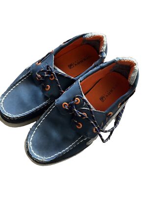 Sperry Top-Sider Boys Shoes Lanyard Loafer Pull On Navy Blue