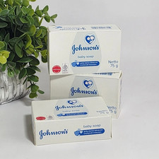 Johnson  Johnson Baby Bar Soap White 75g   Multiple Pack Sizes FREE SHIPPING 