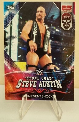 2021 Topps WWE 25 Years of Stone Cold Steve Austin #188 Main Event Shocker