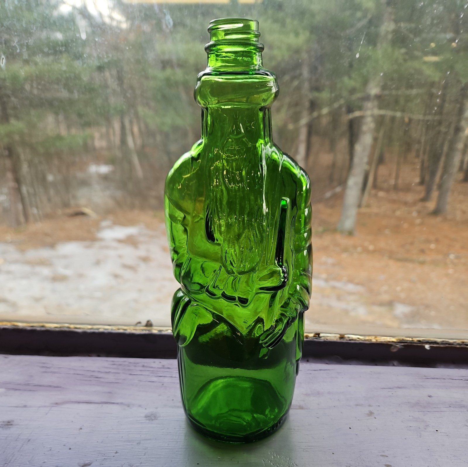 Poland Mineral Spring Water The Moses Green Glass Bottle 12