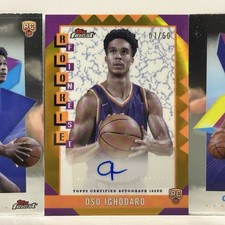 Numbered Gold Autograph lot (3) Oso Ighodaro 1 /50 Bookend +2 Rookie Variants