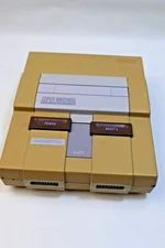 Super Nintendo SNES System Console Only SNS-001 For Parts Or Repair -AC Plug Bad