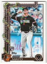 2025 Topps Holiday COBY MAYO Insert CHRISTMAS LIGHTS NECKLACE Variation RC Card
