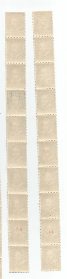 2 Roulette 10 Timbres PALISSY France Bleu Gris NEUF + Défauts - Photo 1/4