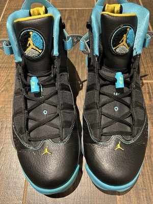 2013 Rare Nike Air Jordan 6 Rings  Gamma Blue/Hornets  322992-089 Men Sz 13.5