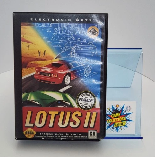 Lotus II 2 (Sega Genesis, 1993) Game CIB Complete Tested Vintage Racing