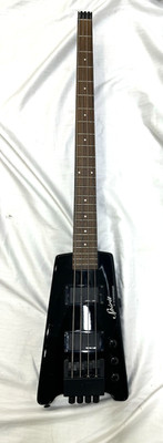 Steinberger Spirit 4 String Headless Electric Bass Guitar Black preowned