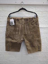 New Lederhosen4u Mens Bavarian Oktoberfest Leather Lederhosen Mens Size 52/36