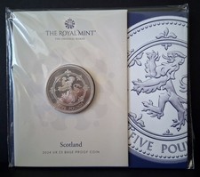 2024 Scotland Four Nations £5 Base Proof Coin Royal Mint Shop Exclusive