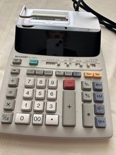 Sharp Adding Machine/Printing Calculator, Model EL-1801V, Pre-Owned