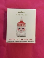 Hallmark Keepsake Ornament 2020 Cute Lil Cookie Jar Santa miniature mini