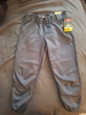 Rawlings Women's Softball Pants Gray Small Low Rise Belted New With Tags