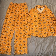 NBA Los Angeles Lakers Youth Medium 8 M Pajamas PJs 2 Piece GUC