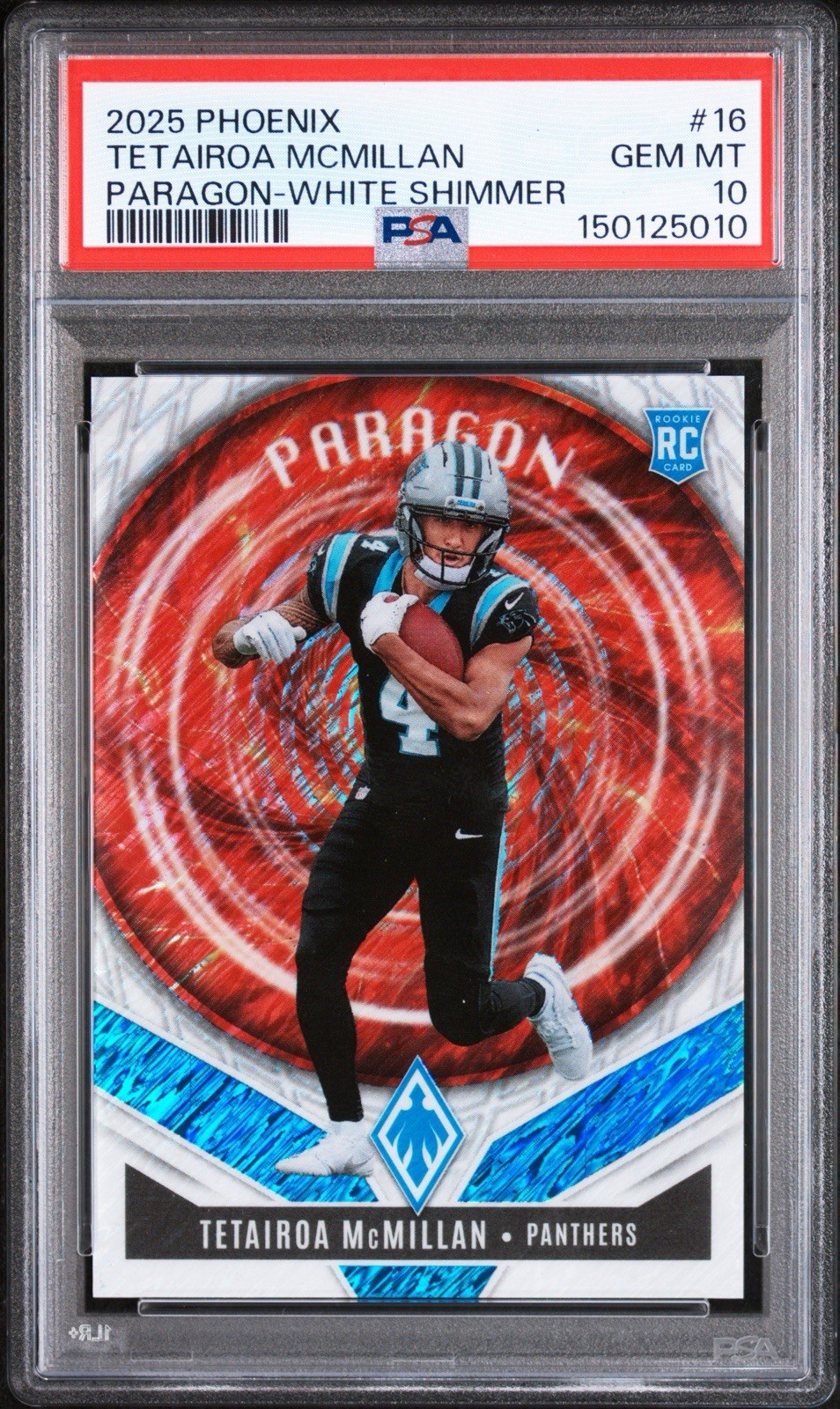 Tetairoa McMillan Panini Phoenix Paragon #16 White Shimmer