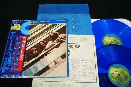 BLUE VINYL - THE BEATLES - 1967-1970 - JAPAN VINYL 2LP OBI EAS-50023-24