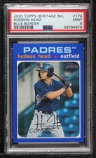 2020 Topps Heritage Minor League Edition Blue 39/99 Hudson Head PSA 9 MINT 0h2x