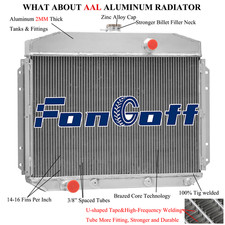 4 Row Aluminum Radiator For 1960-1964 Ford F-100 F-350 F-250 4.8/5.4/5.9l Pickup
