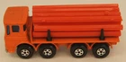 MATCHBOX LESNEY #10 Pipe Truck Superfast Orange ENGLAND