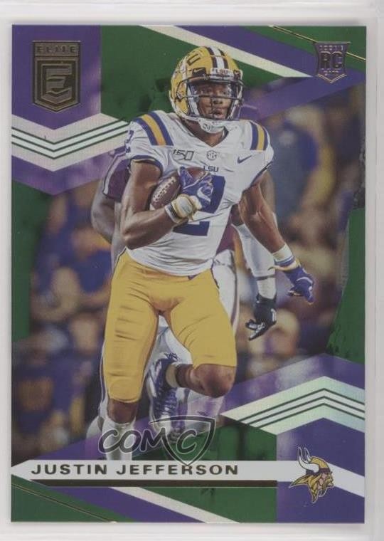 2020 Panini Donruss Elite Rookies Green Justin Jefferson #116 1u6