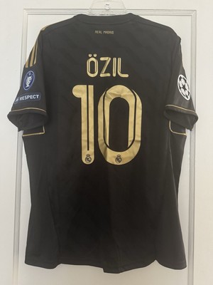 adidas Real Madrid Özil #10 Black Gold Champions League Soccer