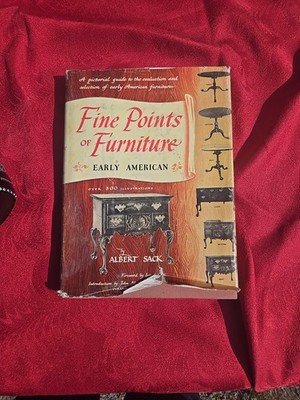 Fine Points of Furniture by Albert Sack c1950 304pp Used Hardback Book