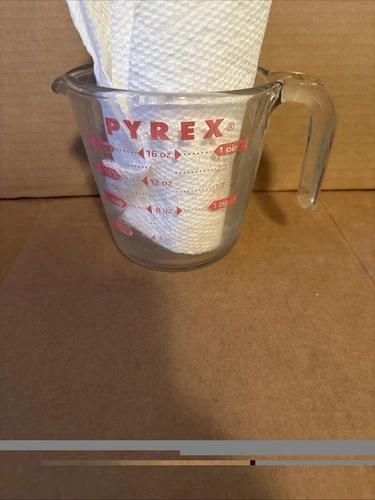 Vintage PYREX 516 Measuring Cup L Handle 2 Cup 16oz 1 Pint 500ml Corning
