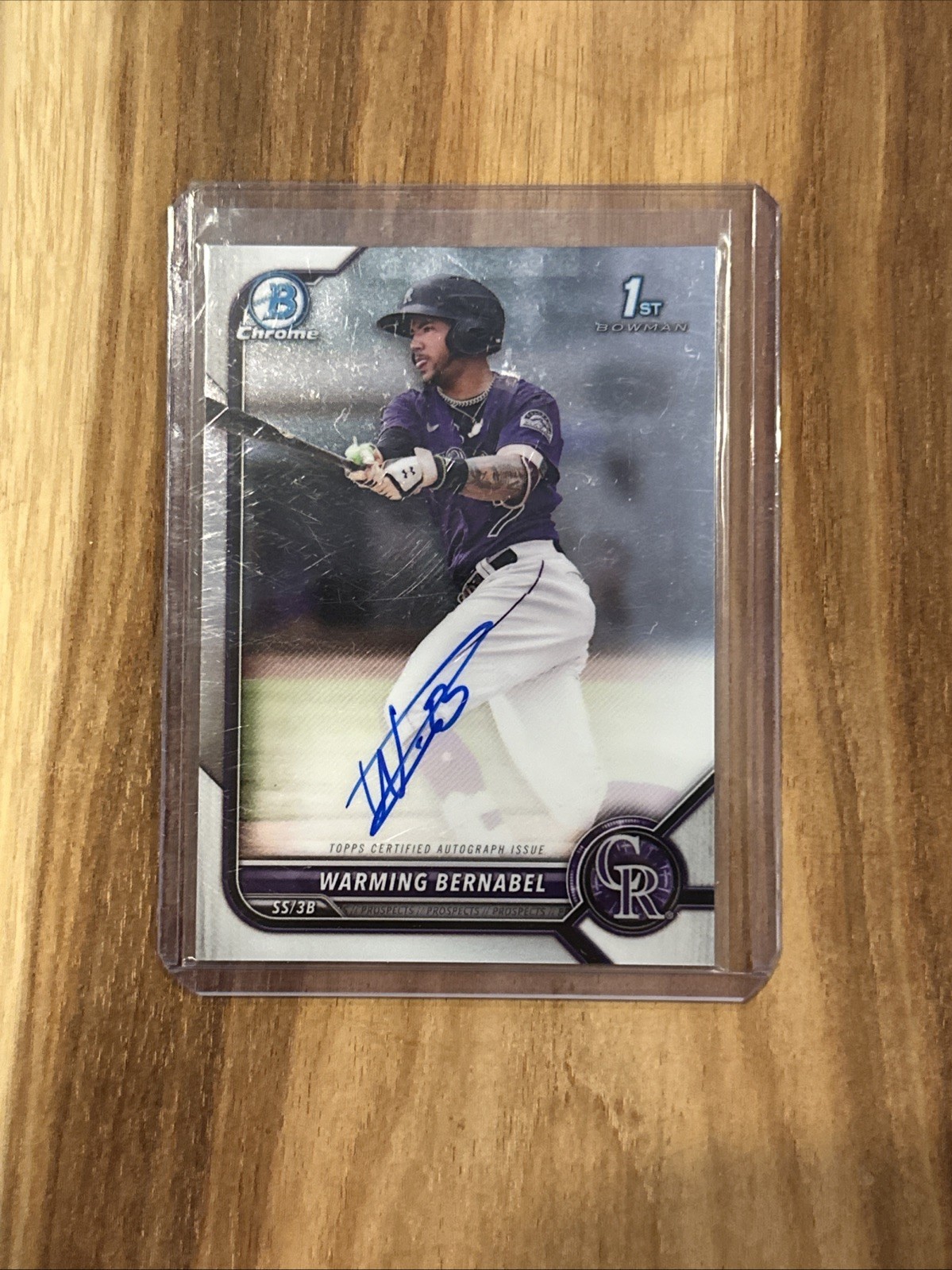 2022 Bowman Chrome Prospect Autographs #CPAWB Warming Bernabel Auto