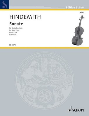 Sonate op. 31/4 Bratsche (Mittelstufe - Fortgeschrittene) Hindemith für Solobratsche Schott
