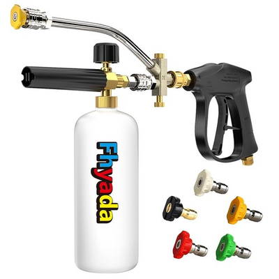 #ad Foam Cannon Well Constructed High Pressure Cleaning Foam Cannon Dual Connec... $33.93
