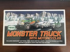 NEW IN BOX 2007 Hess Monster Truck With Motorcycles