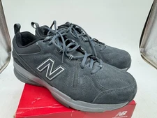 New Balance 608 V5 Trainer Sneakers Men's Gray Suede Low Top - 11 EXTRA WIDE