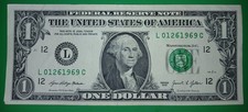 $1 BIRTHDAY/ANNIVERSARY  NOTE L "01261969" JANUARY 26, 1969 .