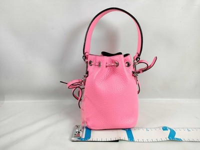 FENDI Mon Tresor Mini Pink Leather 2-Way Hand/Shoulder Bag 8BS029
