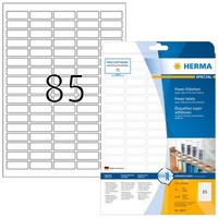 Herma 10917 Power-Etiketten A4 37 X 13 Mm Weiß Stark Haftend Selbstklebend