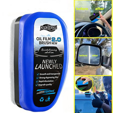 2X Automotive Oil Film Cleaning Brush Reusable Car Glass Cleaning Board Remover