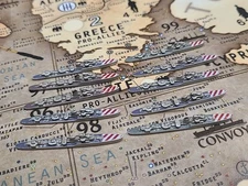 Axis and Allies Painted Pieces -  ONE Destroyer Italy 