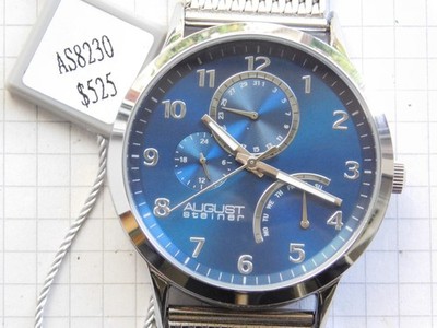 Armbanduhr AUGUST Steiner AS8230SSBU Quarz in OVP nicht getragene neu Preis 525$